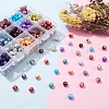 450Pcs 15 Colors Opaque Spray Painted Glass Beads GLAA-SZ0001-65-3