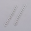 Iron Ends with Twist Chain Extension for Necklace Anklet Bracelet CH-CH017-S-5cm-1