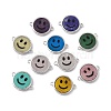 Natural & Synthetic Mixed Stone Connector Charms G-G977-07P-1