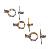 Tibetan Style Toggle Clasps TIBE-A001-25AB-NF-2
