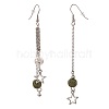 (Jewelry Parties Factory Sale)Synthetic Lava Rock Dangle Earrings EJEW-F184-05AS-1